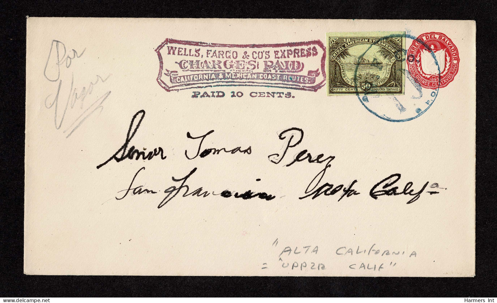 Lot # 295 Express: Violet Wells Fargo & Co Cachet - Sonstige & Ohne Zuordnung