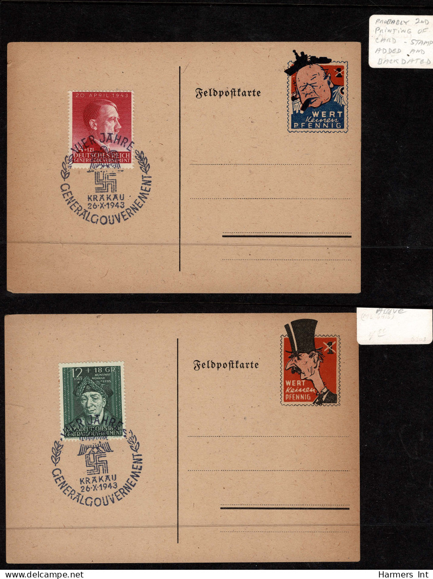 Lot # 343 Germany: Selection Of WWII Counterfeits By Allies - Other & Unclassified