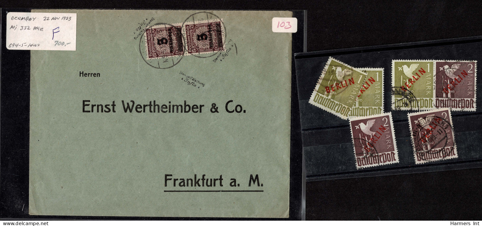 Lot # 343 Germany: Selection of WWII counterfeits by allies