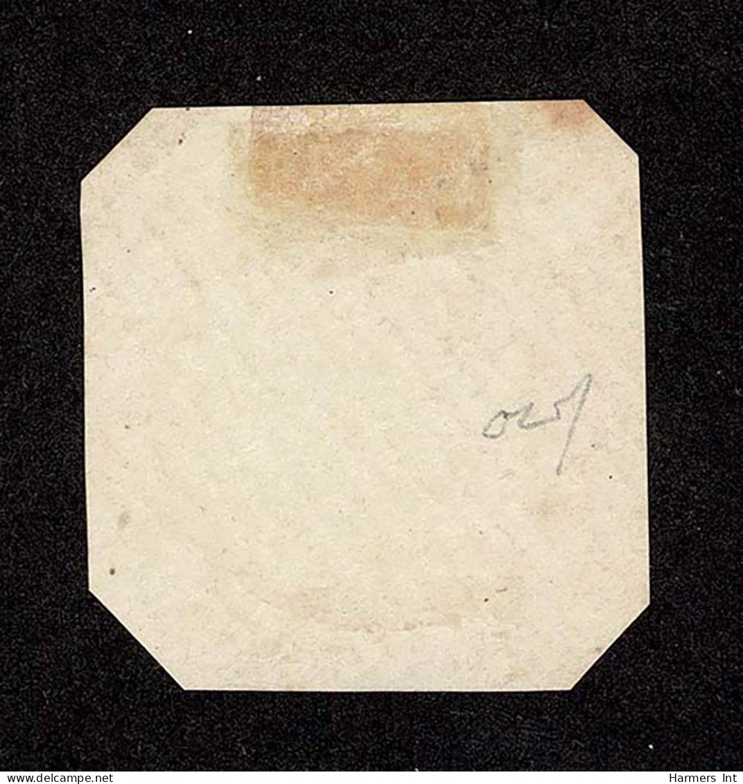 Lot # 407 Bermuda Stampless: 1846 RED PAID AT HAMILTON, BERMUDA Crowned Circle Ample Strike On Piece Of Envelope - 1859-1963 Colonie Britannique