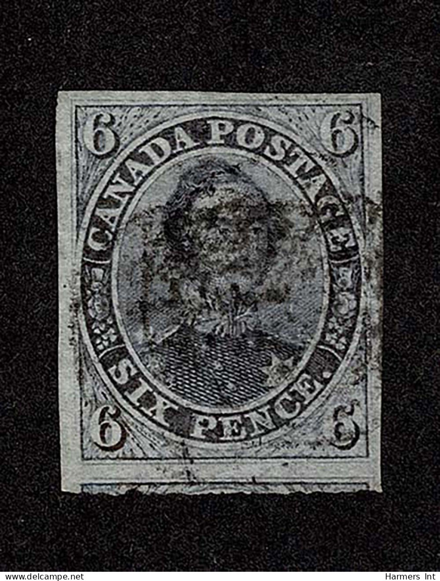 Lot # 434 1851, Prince Albert, 6d Slate Violet, Laid Paper - Used Stamps