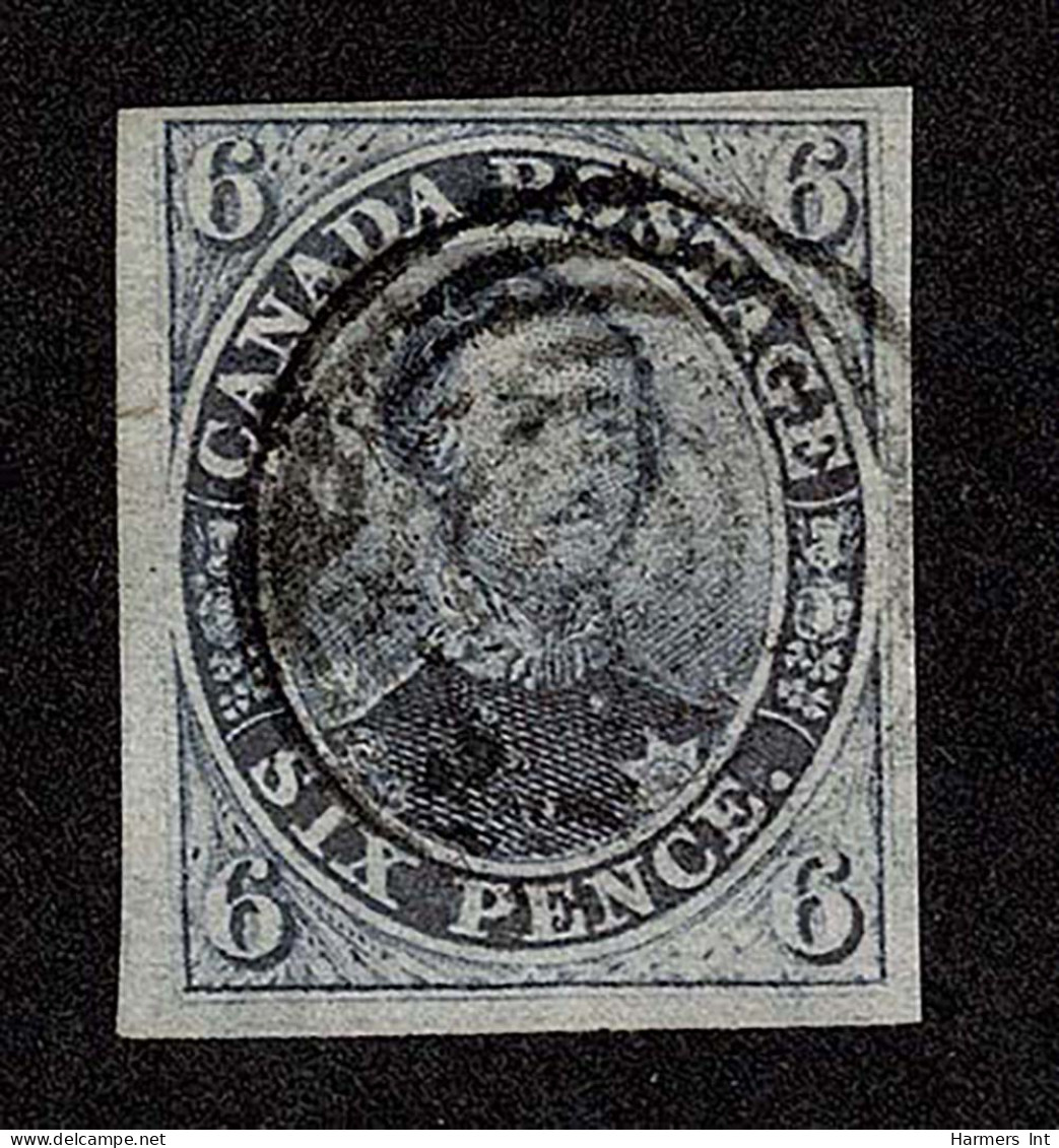 Lot # 438 1851, Prince Albert, 6d Slate Violet, Laid Paper - Used Stamps