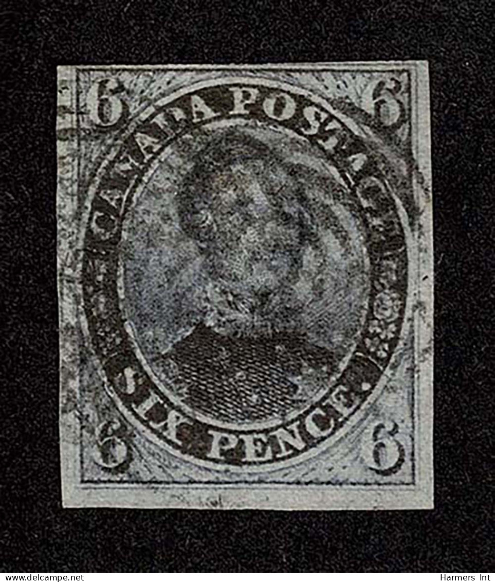 Lot # 439 1851, Prince Albert, 6d Slate Violet, Laid Paper - Usados