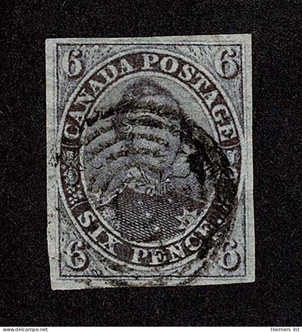 Lot # 441 1851, Prince Albert, 6d Grayish Purple, Laid Paper - Usados