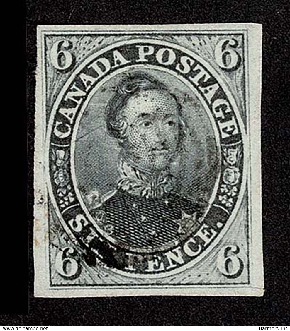 Lot # 456 1855, Prince Albert, 6d Slate Gray - Used Stamps