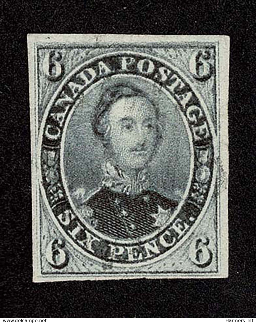 Lot # 457 1855, Prince Albert, 6d Greenish Gray - Usados