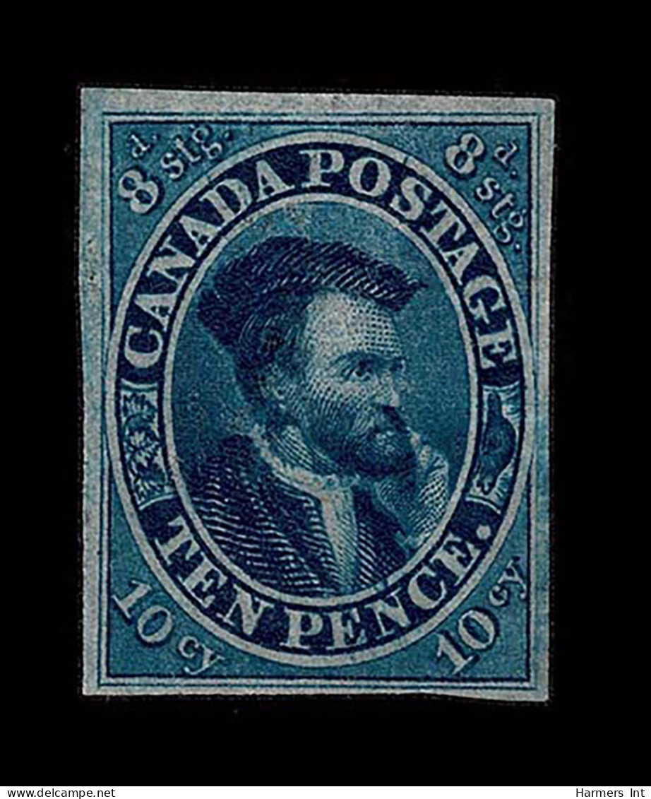 Lot # 459 1855, Jacques Cartier, 10d Blue - Gebraucht