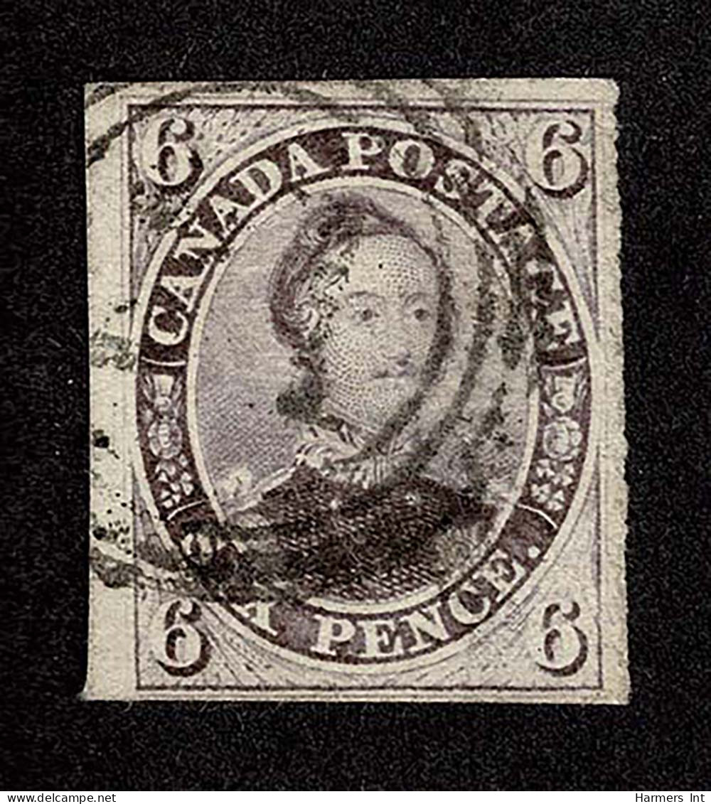 Lot # 467 1857, Prince Albert, 6d Reddish Purple, Very Thick Soft Wove Paper - Used Stamps