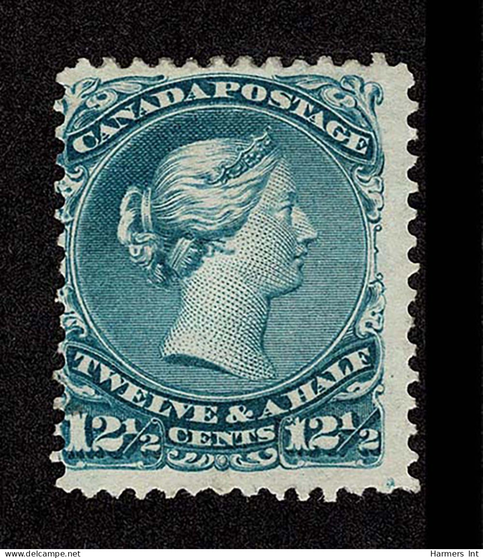 Lot # 472 1868, Large Queen, 12½¢ Blue, Watermarked - Unused Stamps