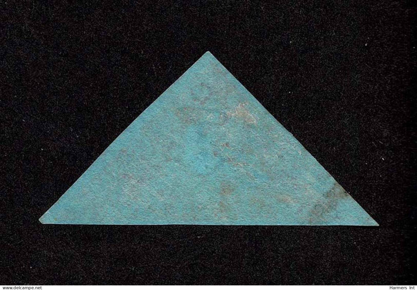 Lot # 479 Cape Of Good Hope: 1853 “Triangular”, Perkins Bacon Printing, 1d Pale Brick Red On Deeply Blued Paper - Kap Der Guten Hoffnung (1853-1904)