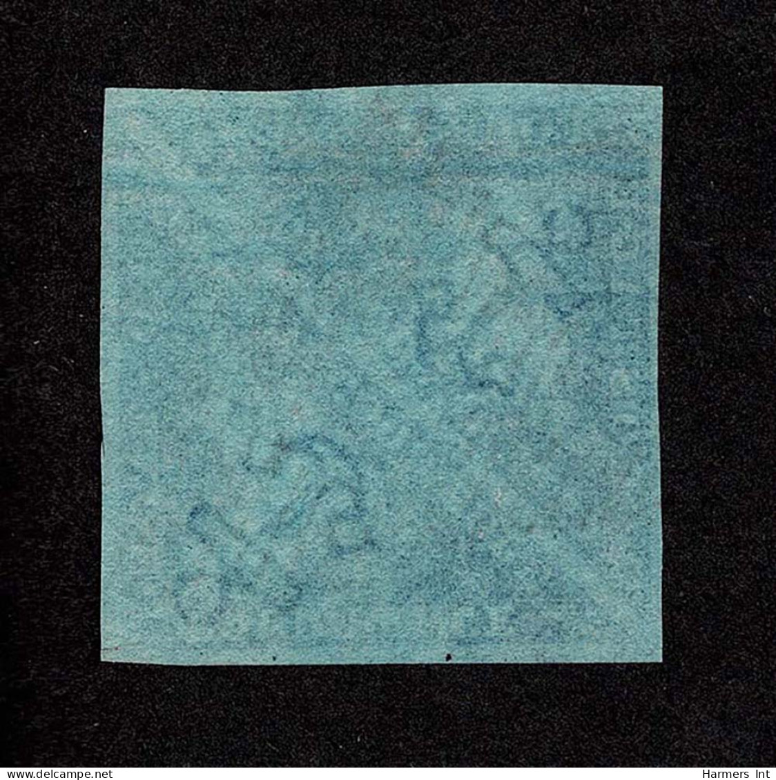 Lot # 481 1853 “Triangular”, Perkins Bacon Printing, 4d Deep Blue On Deeply Blued Paper, PAIR - Kap Der Guten Hoffnung (1853-1904)