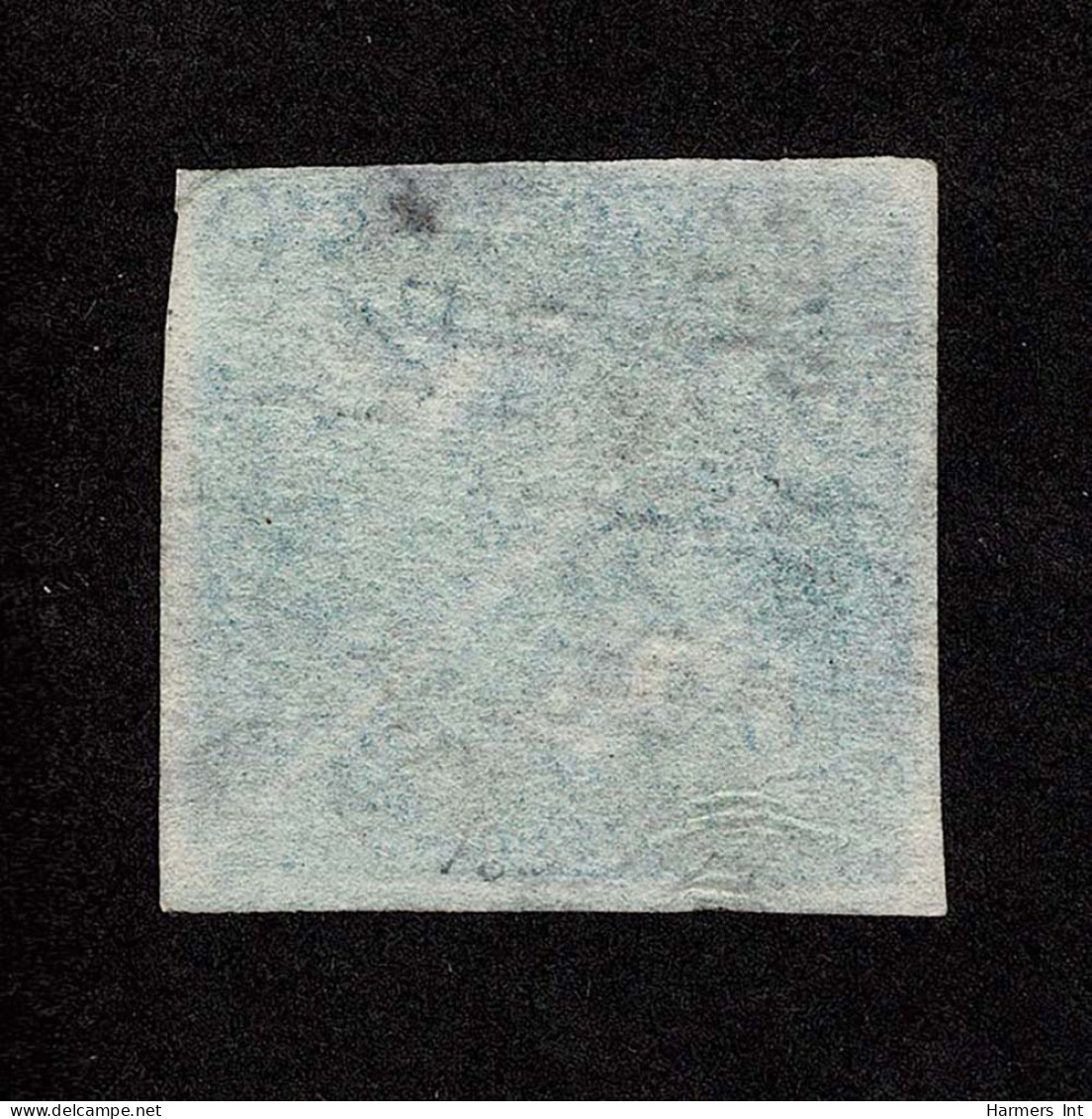 Lot # 488 1853 “Triangular”, Perkins Bacon Printing, 4d Deep Blue On Bluish Paper, PAIR - Kap Der Guten Hoffnung (1853-1904)