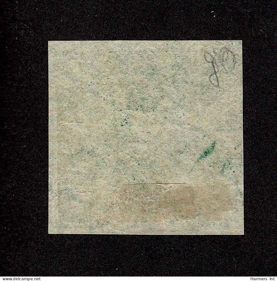 Lot # 508 1858 “Triangular”, Perkins Bacon Printing, 1s Deep Dark Green PAIR - Cape Of Good Hope (1853-1904)