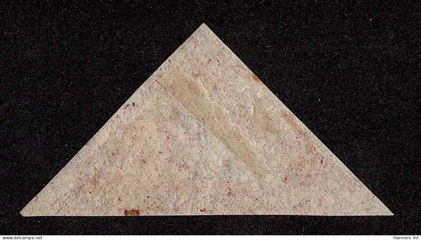 Lot # 513 1863-64 “Triangular”, De La Rue Printing, 1d Deep Carmine Red - Cape Of Good Hope (1853-1904)