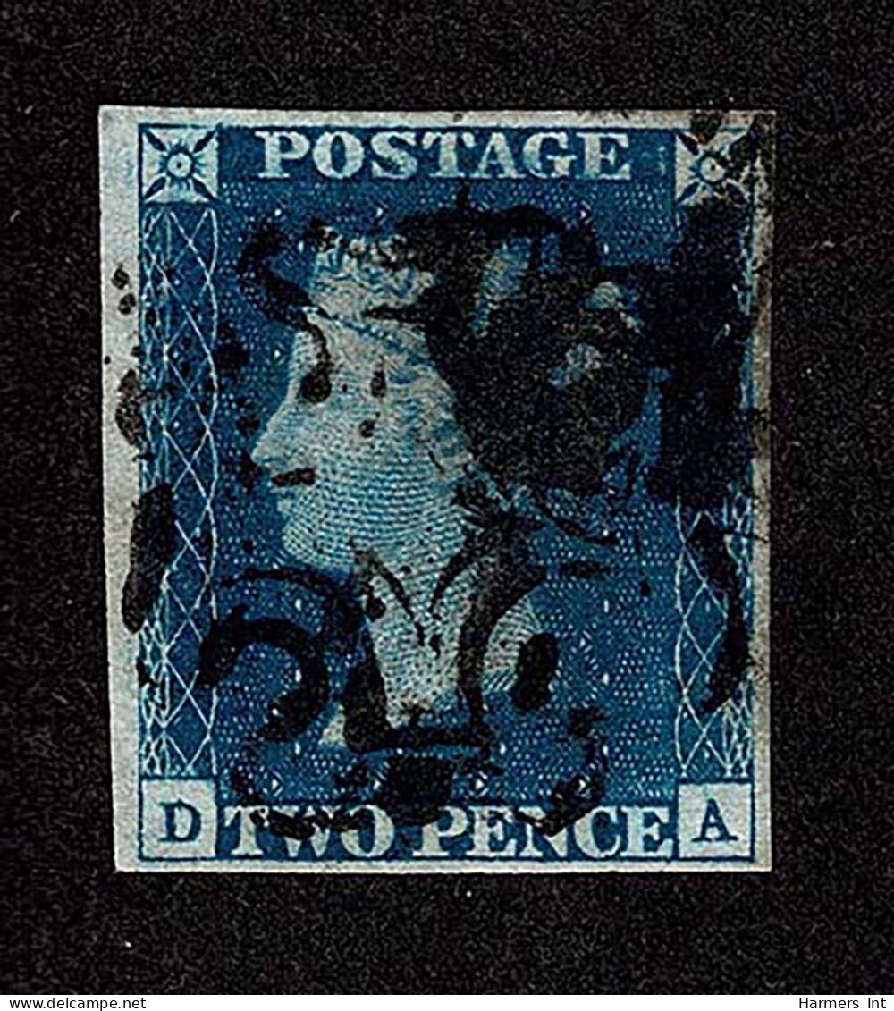 Lot # 589 1840, Queen Victoria First Issue, 2d Blue - Used Stamps