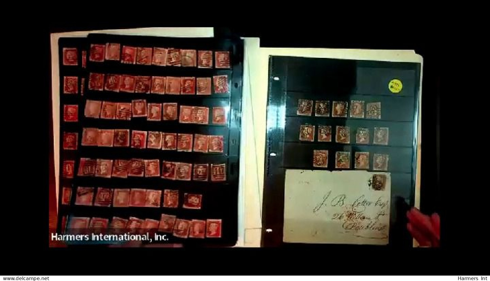 Lot # 596 1841 to 1860's 1d reds Imperforate and Perforated: a holding comprising over 600 covers, singles, multiples up