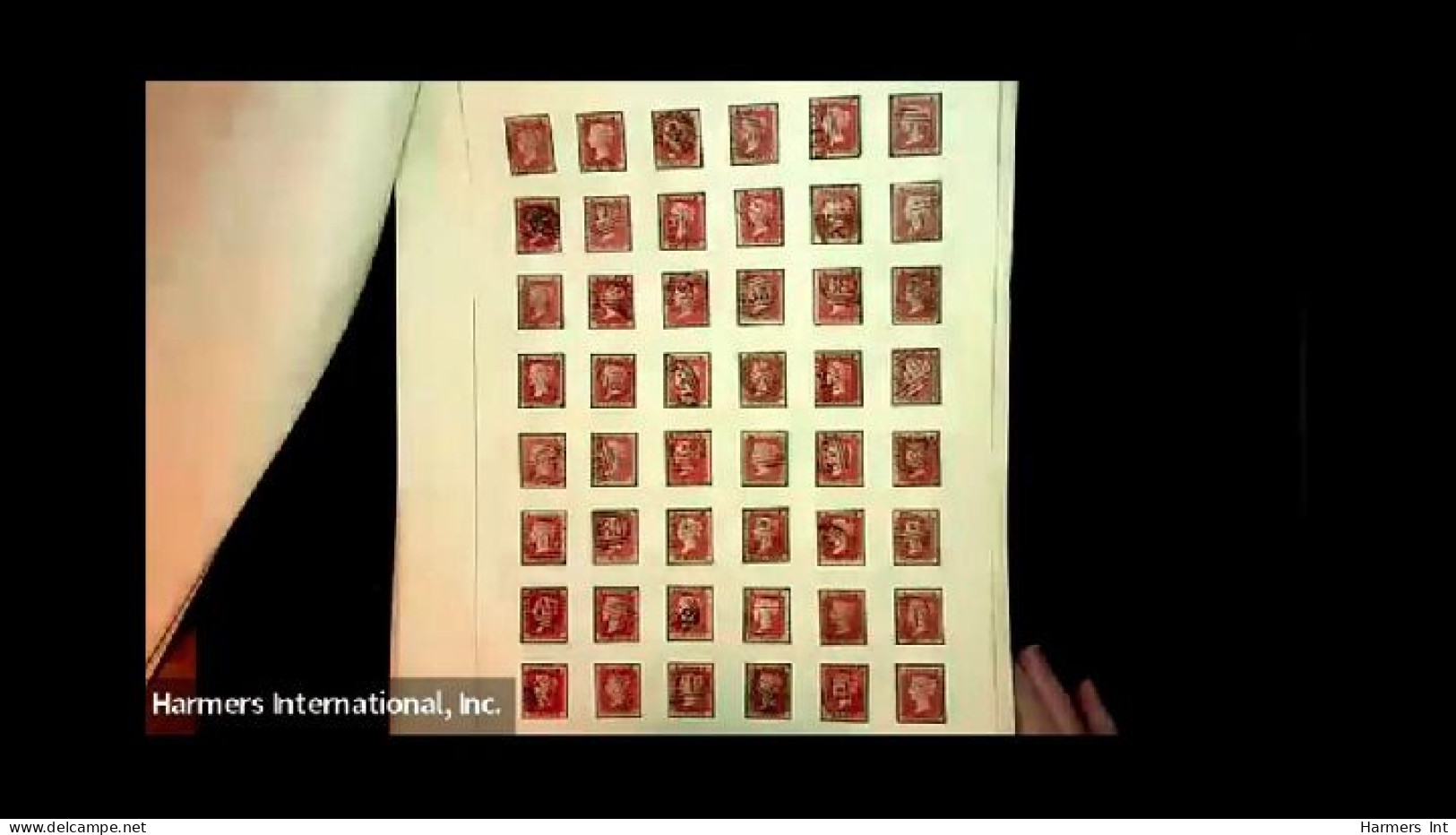 Lot # 596 1841 to 1860's 1d reds Imperforate and Perforated: a holding comprising over 600 covers, singles, multiples up