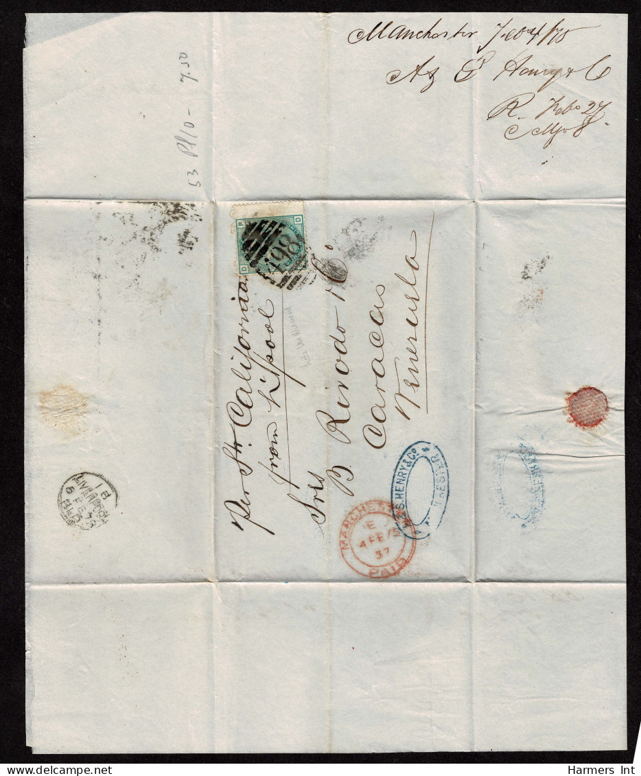 Lot # 622 Great Britain Covers: 1867, 1873 1s green, 14 covers all between 1867 and 1877