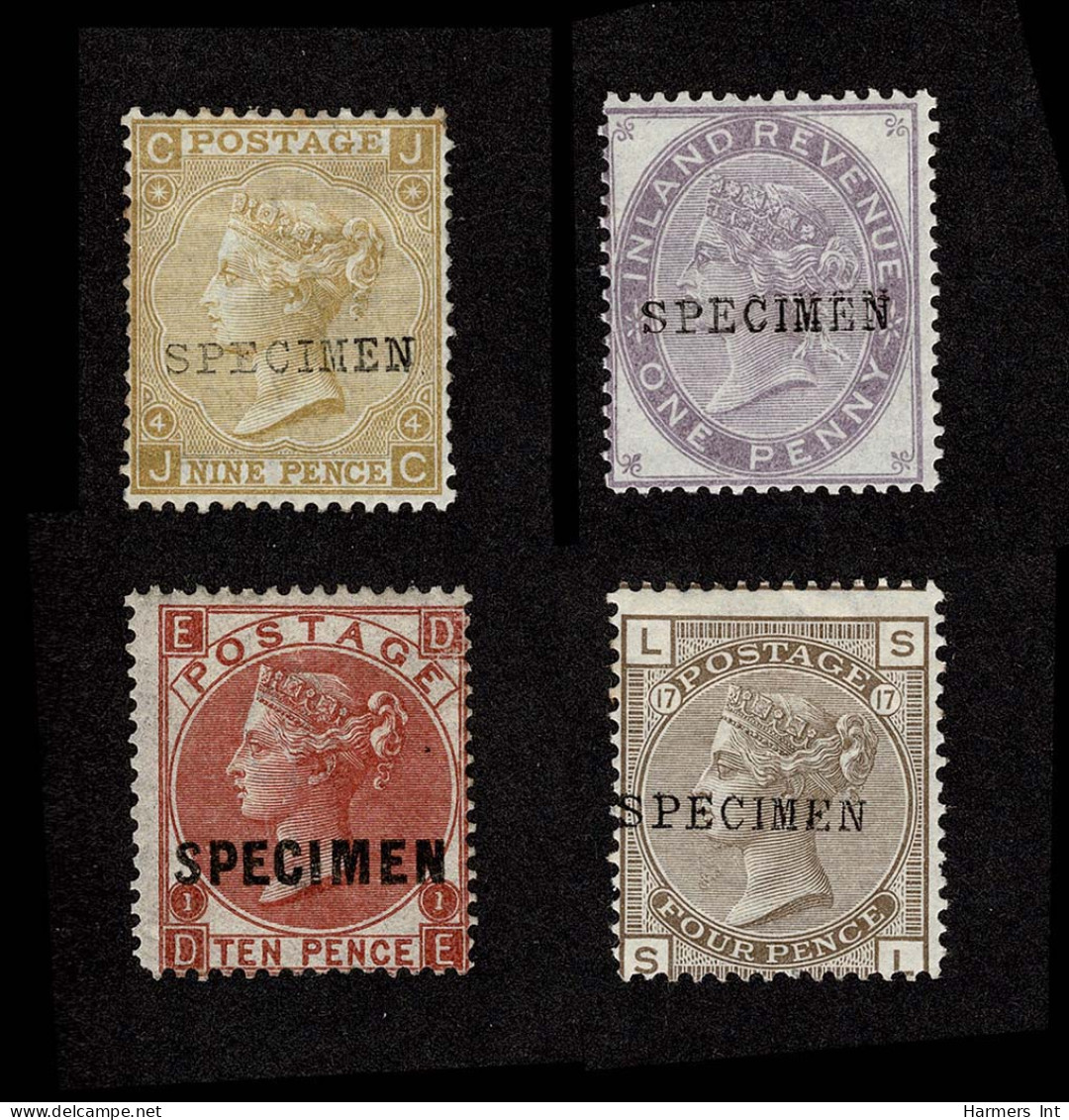 Lot # 633 Interesting Assortment Of FOUR "Specimen"" Overprints On Less Common Issues - All Type 9 - Sin Clasificación