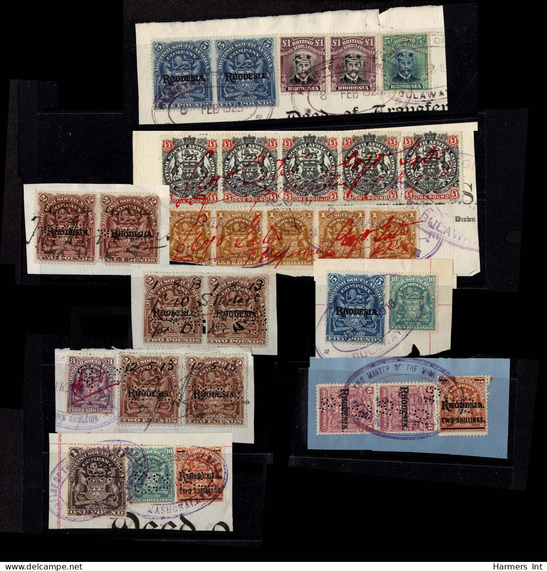 Lot # 804 Rhodesia: 1909-12 Overprint Issue,11 Stamps - Rhodesien & Nyasaland (1954-1963)