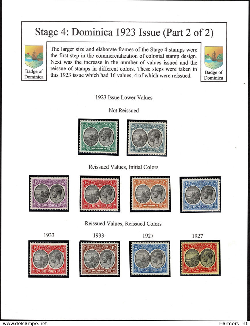 Lot # 877 British Commonwealth: Mostly 20th Century accumulation on exhibition pages or large stock pages, 290 stamps