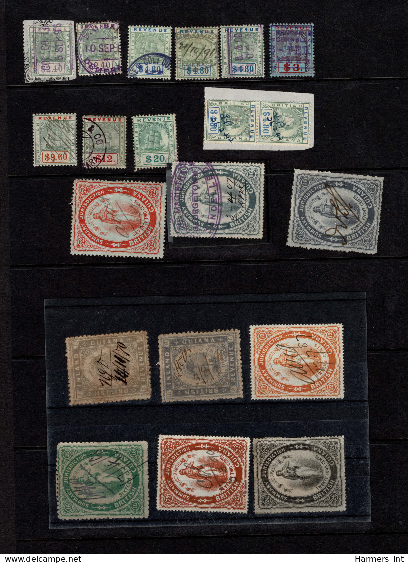 Lot # 880 British Guiana: Mostly 19th Century Accumulation on 24 large stock pages, over 700 stamps