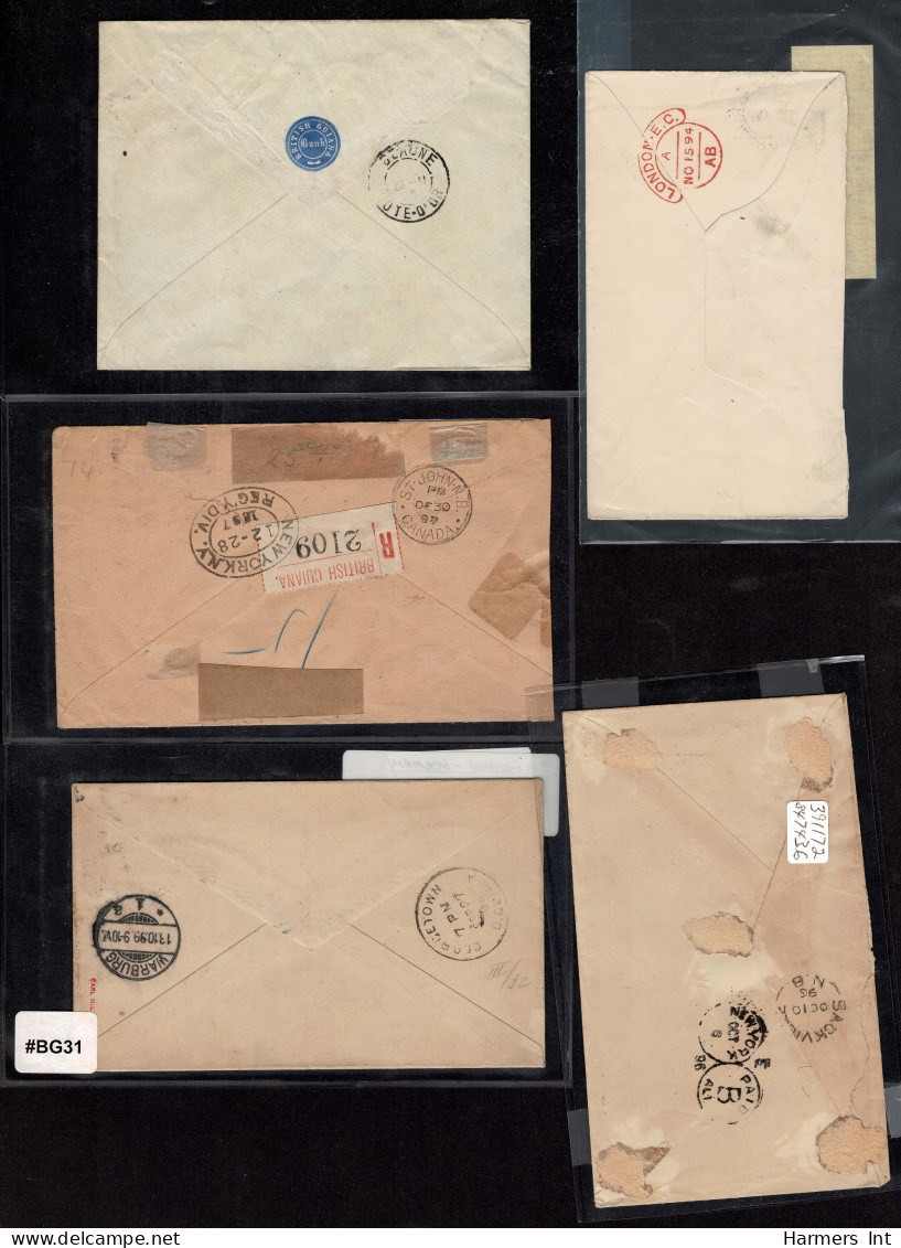 Lot # 881 British Guiana: Mostly 19th Century Cover Accumulation 45 - Collections (without Album)