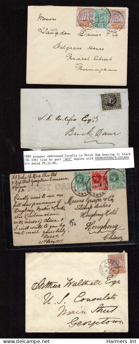 Lot # 881 British Guiana: Mostly 19th Century Cover Accumulation 45 - Colecciones (sin álbumes)