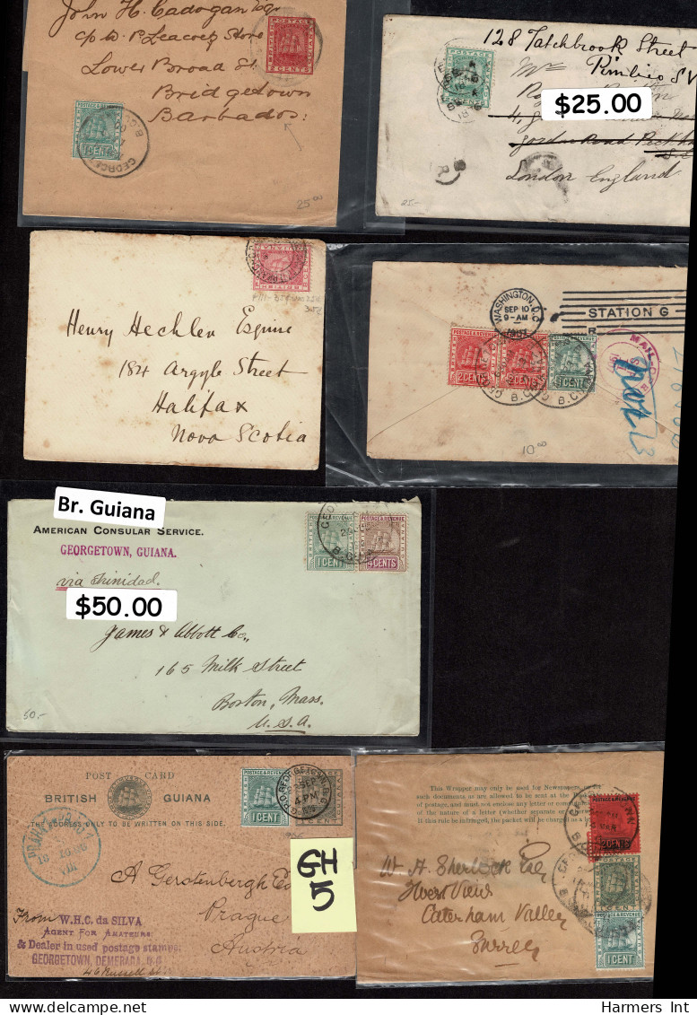 Lot # 881 British Guiana: Mostly 19th Century cover accumulation 45