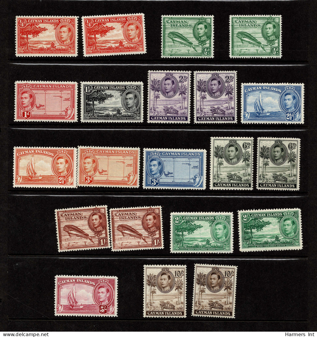 Lot # 885 Cayman Islands: Small Accumulation Of 264 Stamps Including 1900 Set SPECIMEN - Sammlungen (ohne Album)