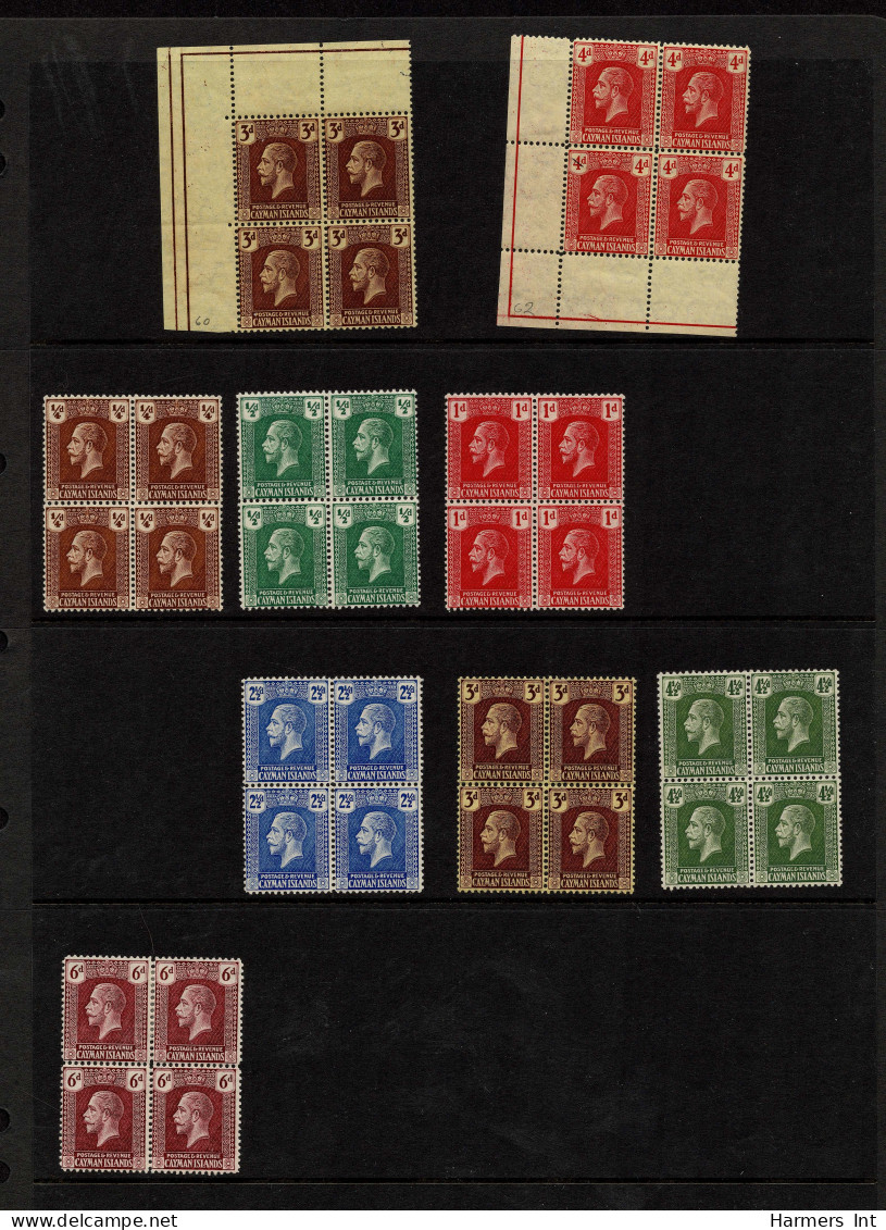 Lot # 885 Cayman Islands: Small accumulation of 264 stamps including 1900 set SPECIMEN