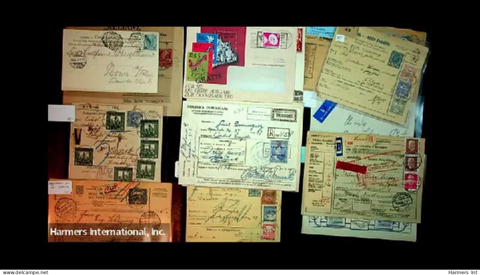 Lot # 893 Foreign: 19th & 20th Century, stock of over 2500 covers in three file boxes and a box