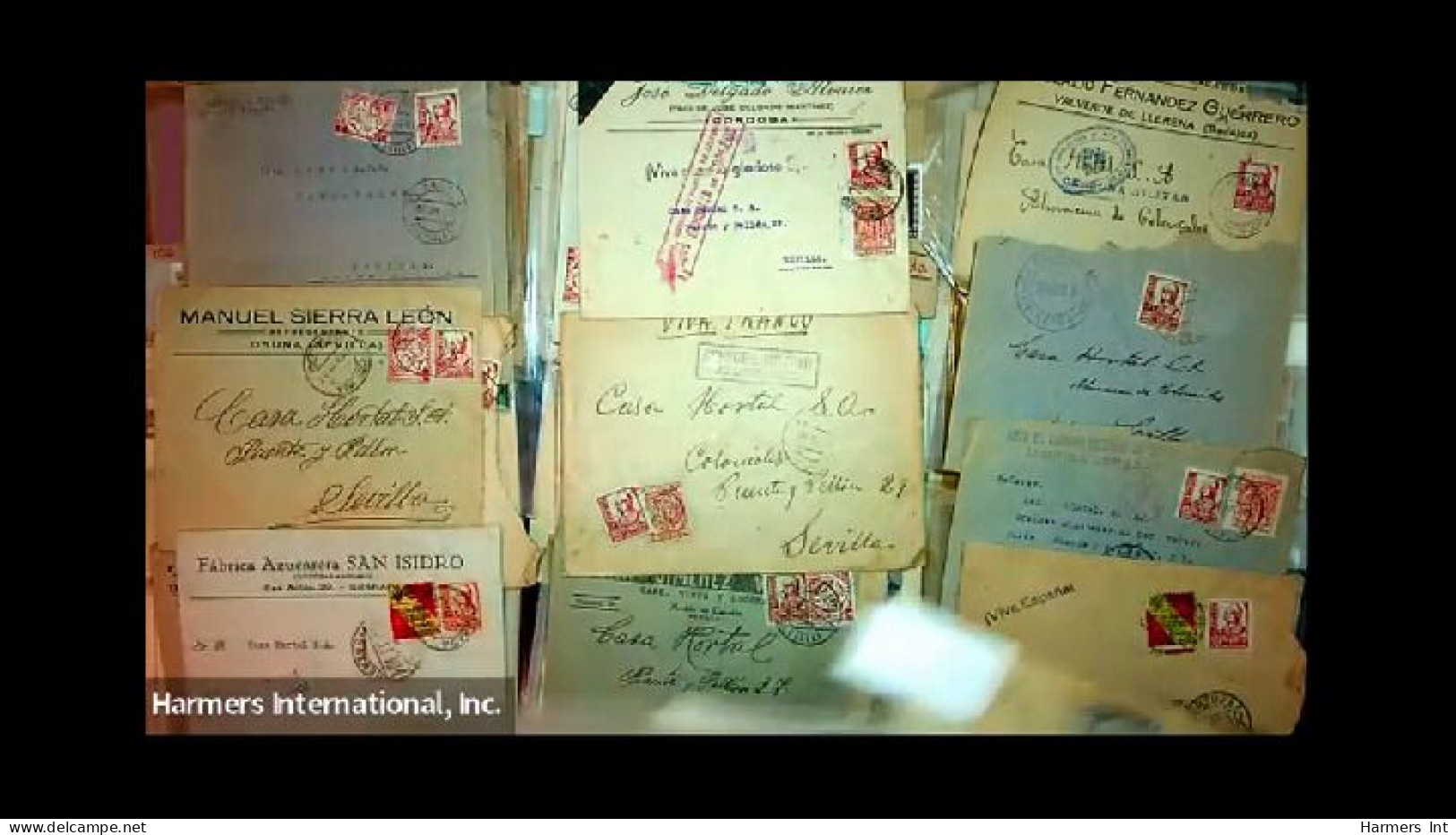 Lot # 893 Foreign: 19th & 20th Century, stock of over 2500 covers in three file boxes and a box