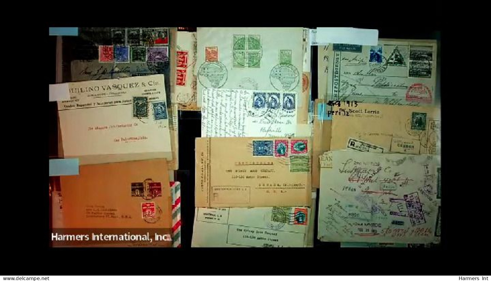 Lot # 893 Foreign: 19th & 20th Century, stock of over 2500 covers in three file boxes and a box