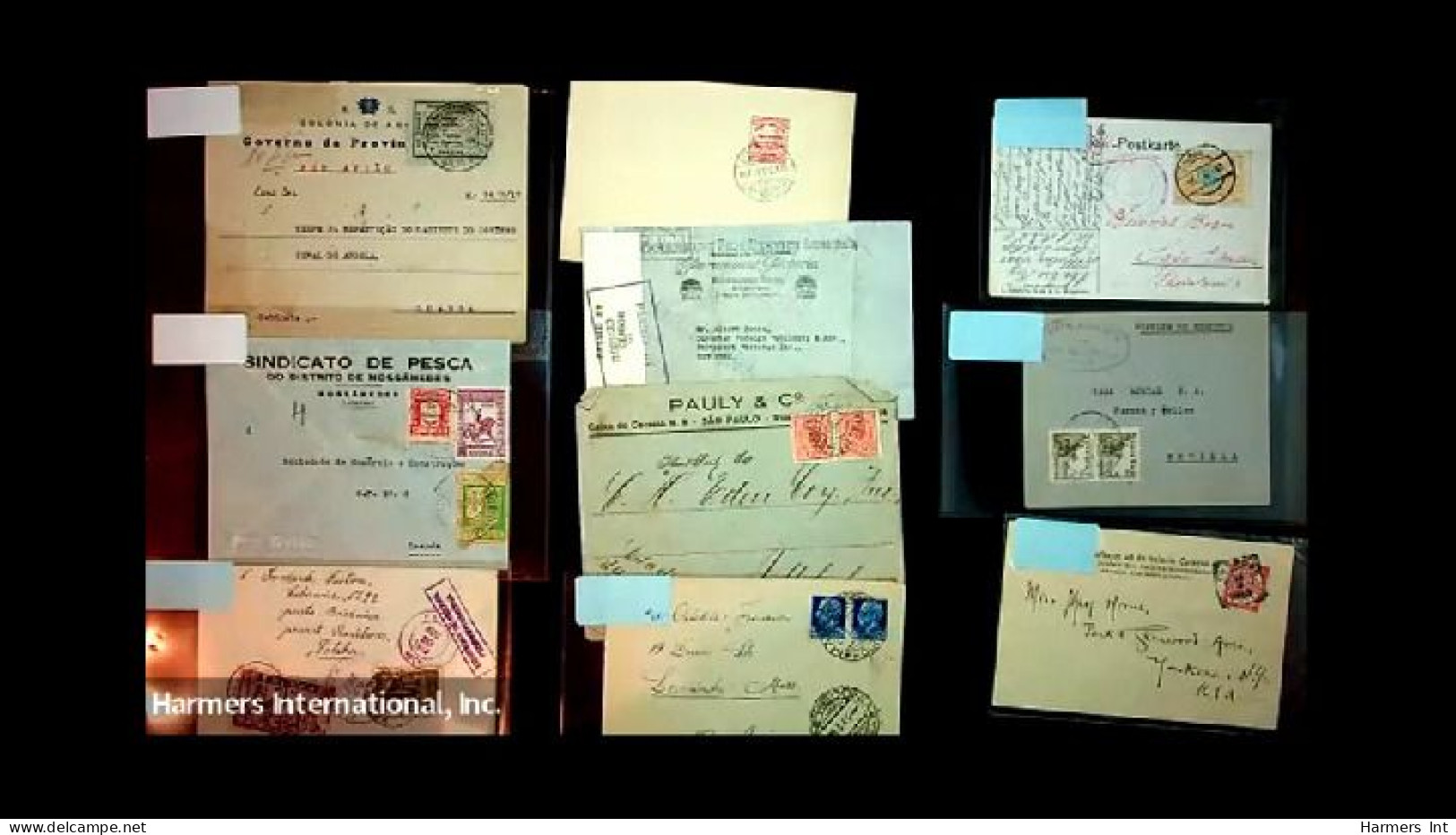 Lot # 893 Foreign: 19th & 20th Century, stock of over 2500 covers in three file boxes and a box