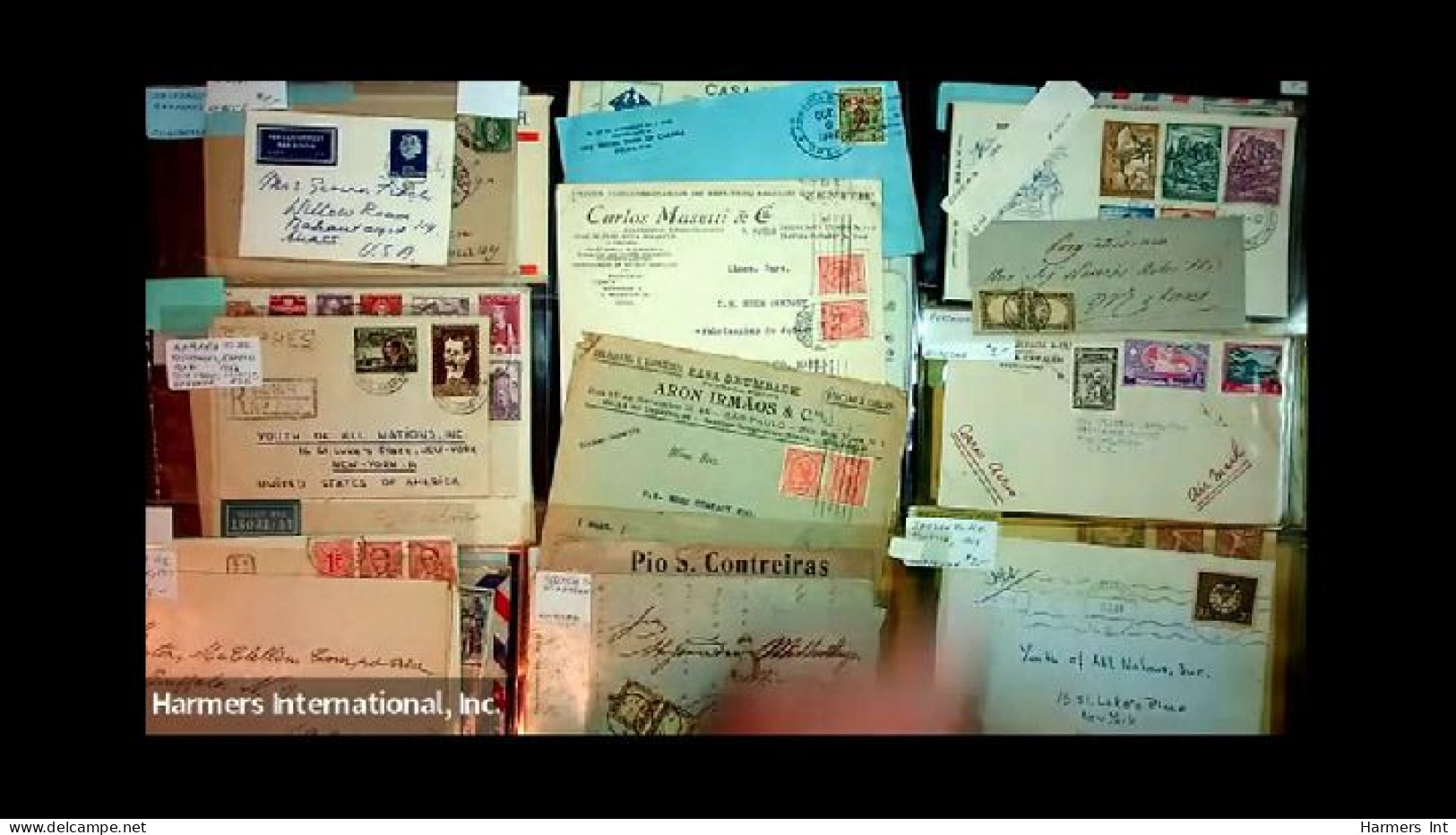 Lot # 893 Foreign: 19th & 20th Century, stock of over 2500 covers in three file boxes and a box