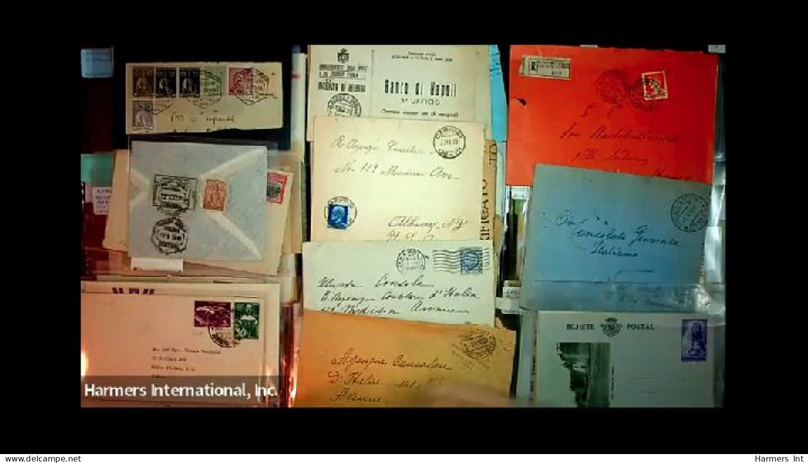 Lot # 893 Foreign: 19th & 20th Century, stock of over 2500 covers in three file boxes and a box