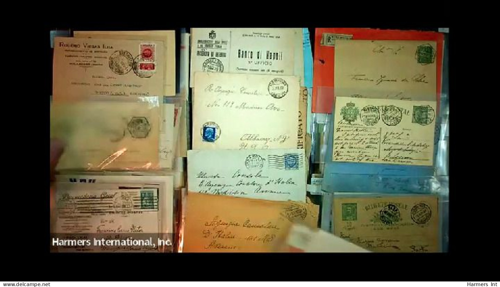 Lot # 893 Foreign: 19th & 20th Century, stock of over 2500 covers in three file boxes and a box