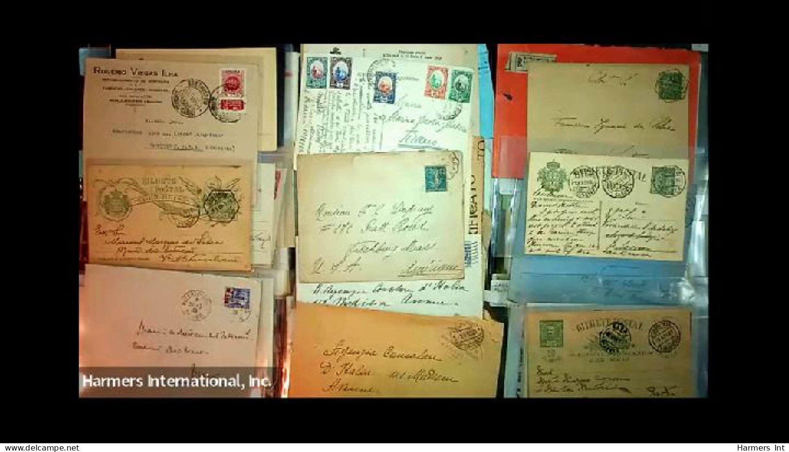 Lot # 893 Foreign: 19th & 20th Century, stock of over 2500 covers in three file boxes and a box