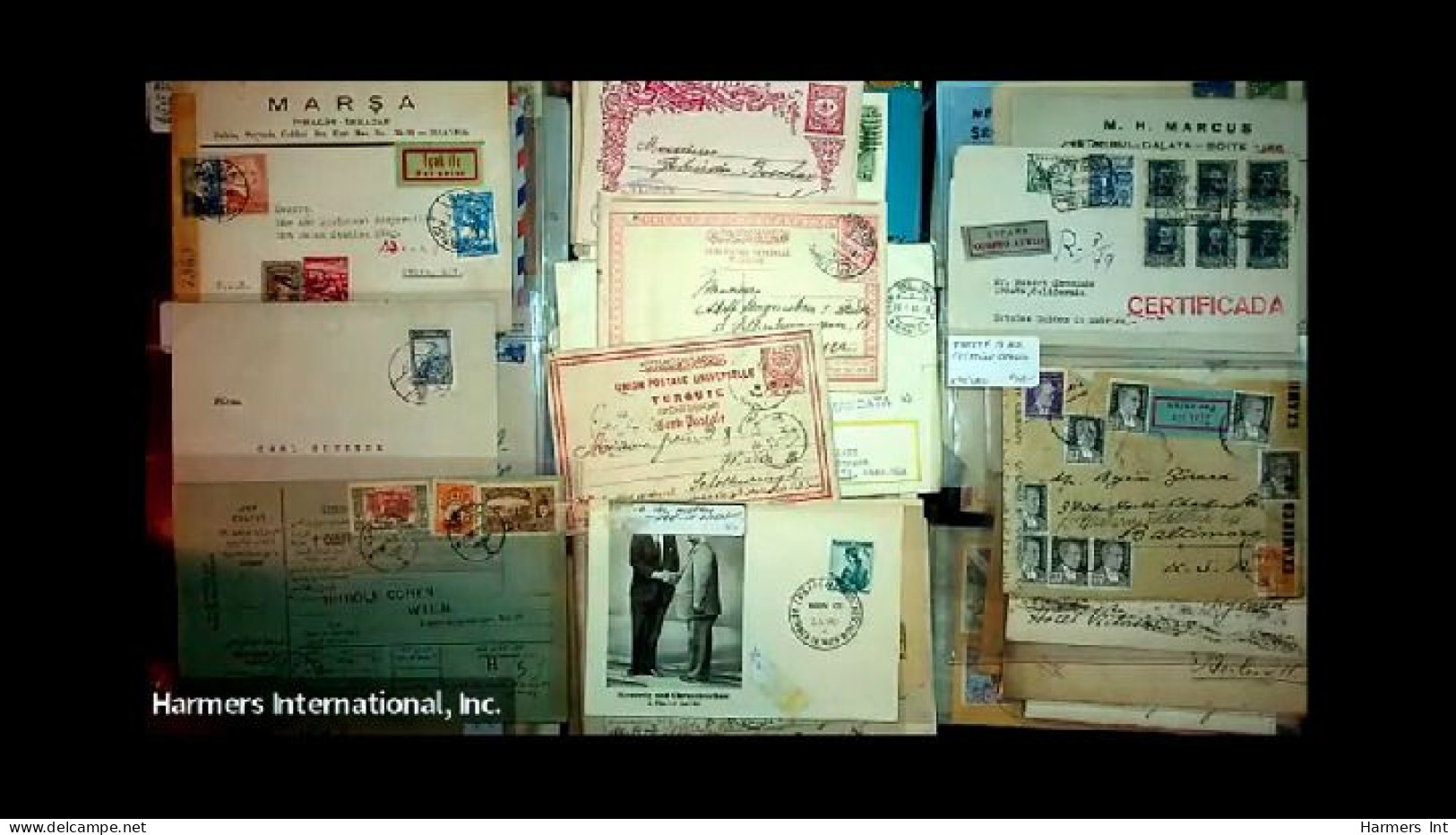 Lot # 893 Foreign: 19th & 20th Century, stock of over 2500 covers in three file boxes and a box