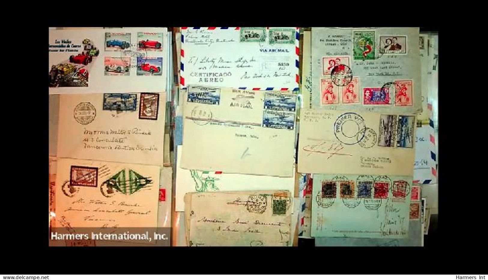 Lot # 893 Foreign: 19th & 20th Century, stock of over 2500 covers in three file boxes and a box