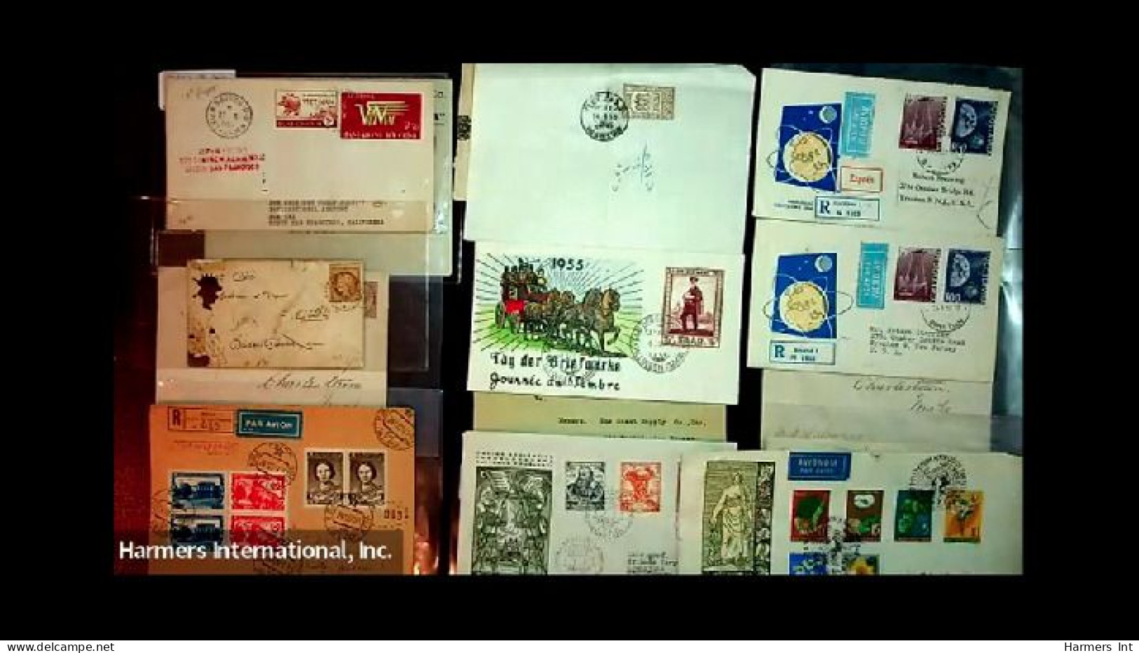 Lot # 893 Foreign: 19th & 20th Century, stock of over 2500 covers in three file boxes and a box