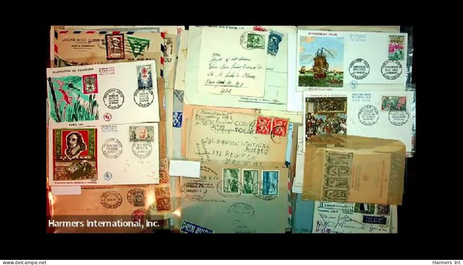 Lot # 893 Foreign: 19th & 20th Century, stock of over 2500 covers in three file boxes and a box