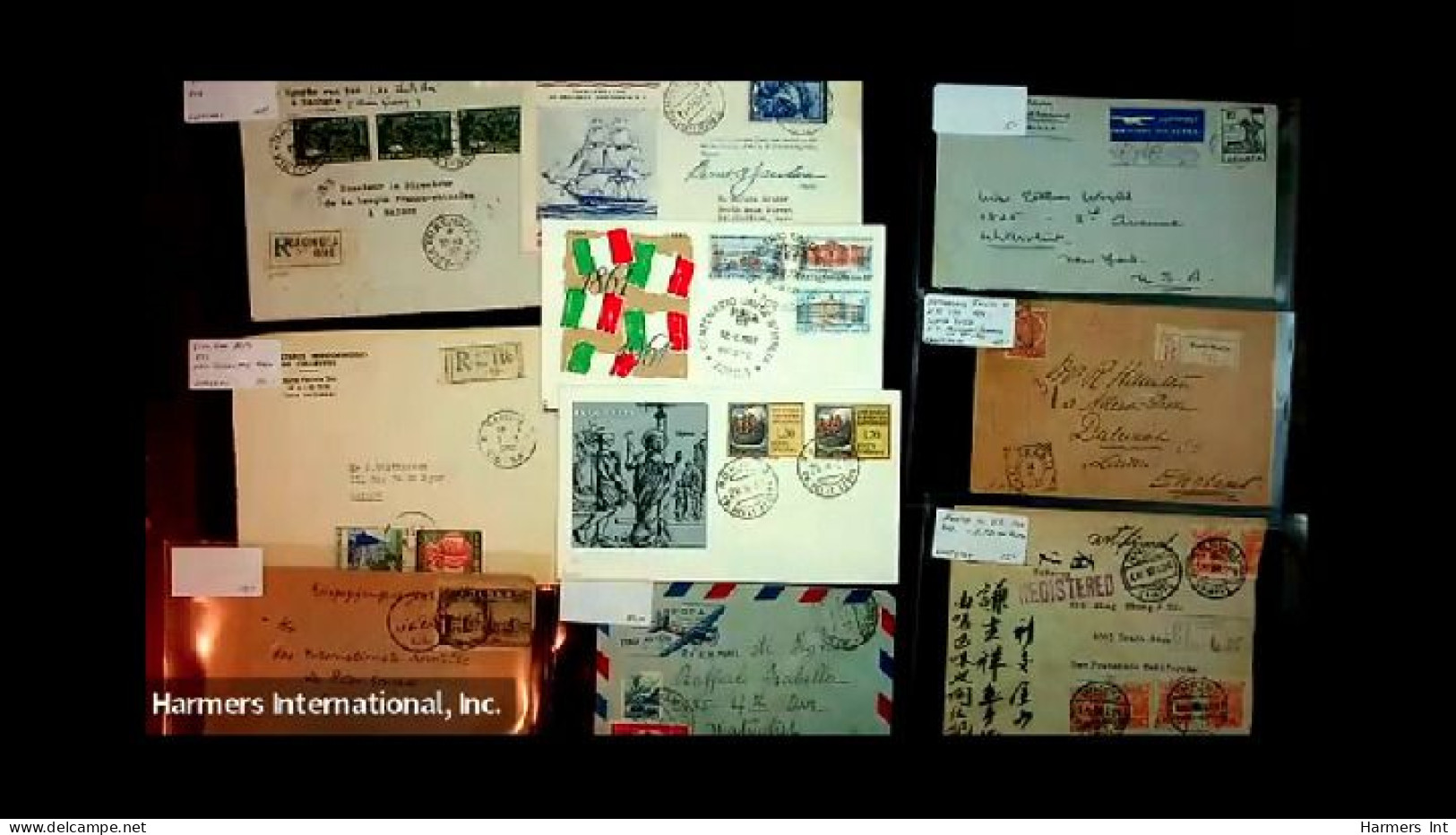 Lot # 893 Foreign: 19th & 20th Century, stock of over 2500 covers in three file boxes and a box