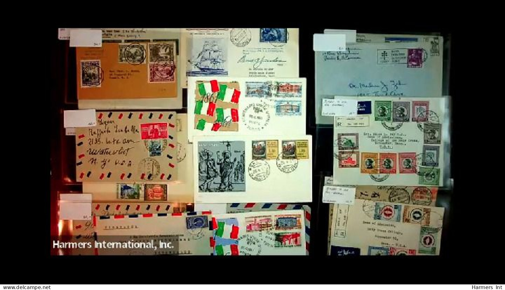 Lot # 893 Foreign: 19th & 20th Century, stock of over 2500 covers in three file boxes and a box