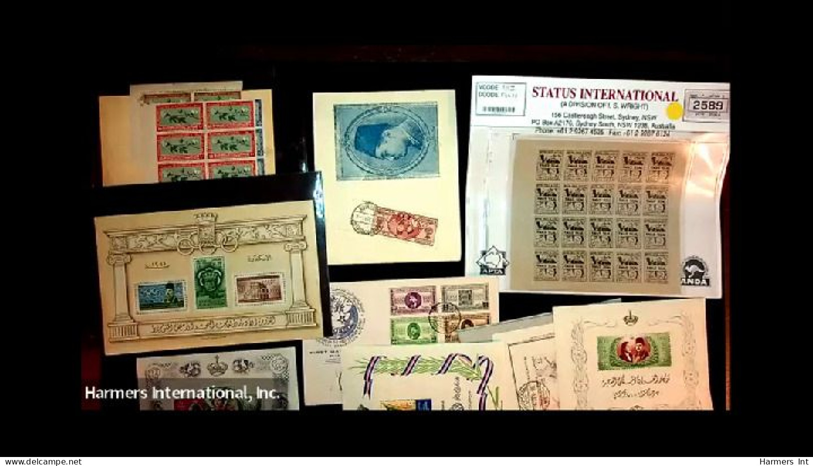 Lot # 895 Egypt Cover Collection: Primarily 20th Century about 300 covers and many interesting stamps, proofs etc. all i