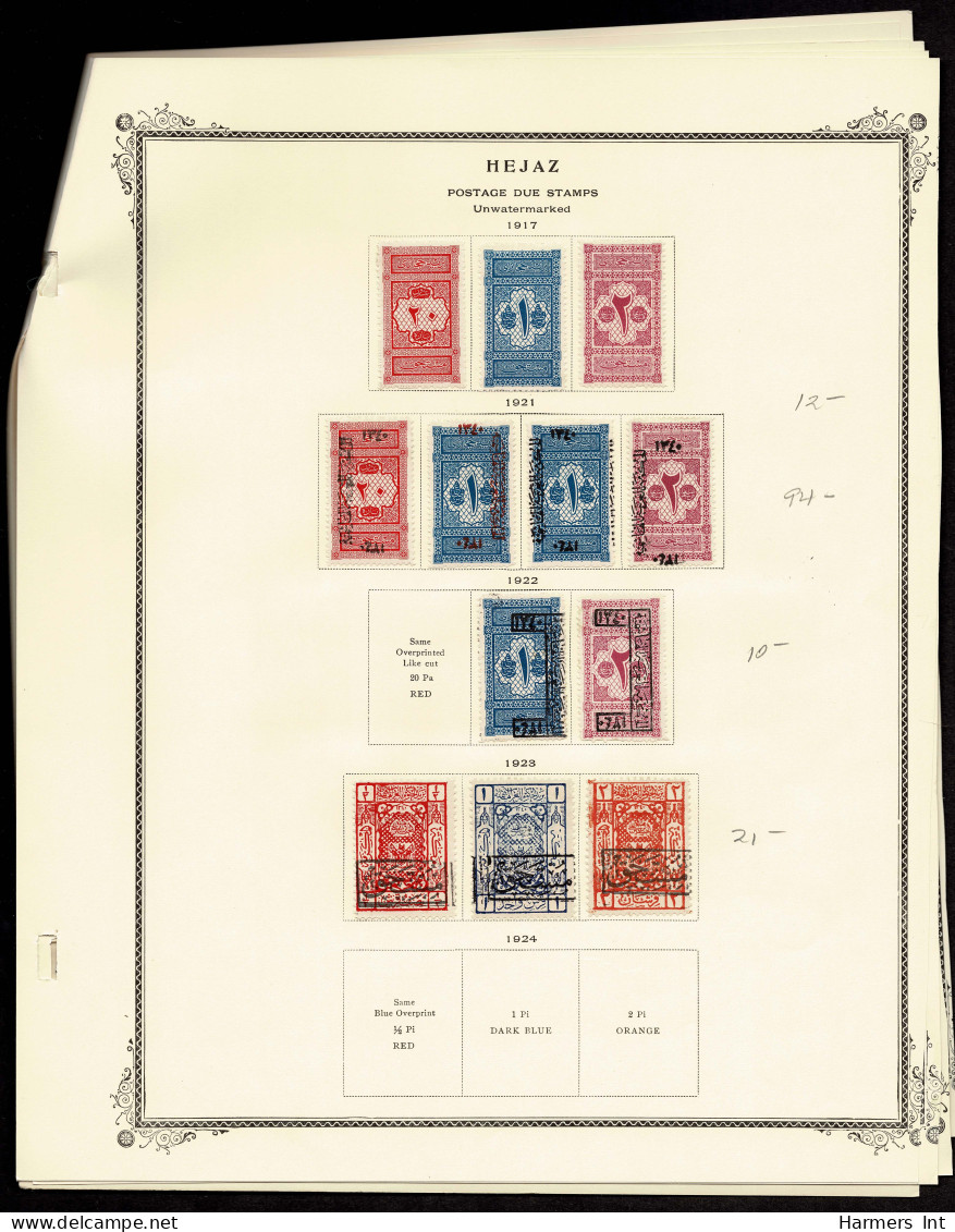 Lot # 904 Saudi Arabia, 1916-1925: Collection of 165 stamps