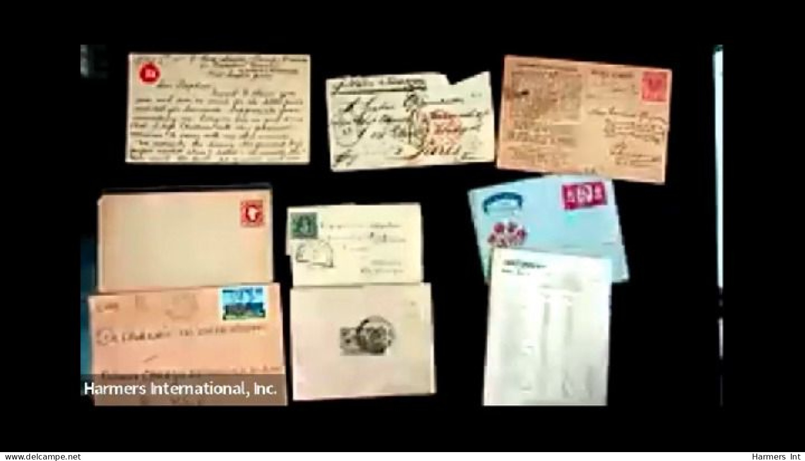 Lot # 907 British and Foreign Postal History: 19th and 20th Century an unusual assortment of about a few hundred early 2