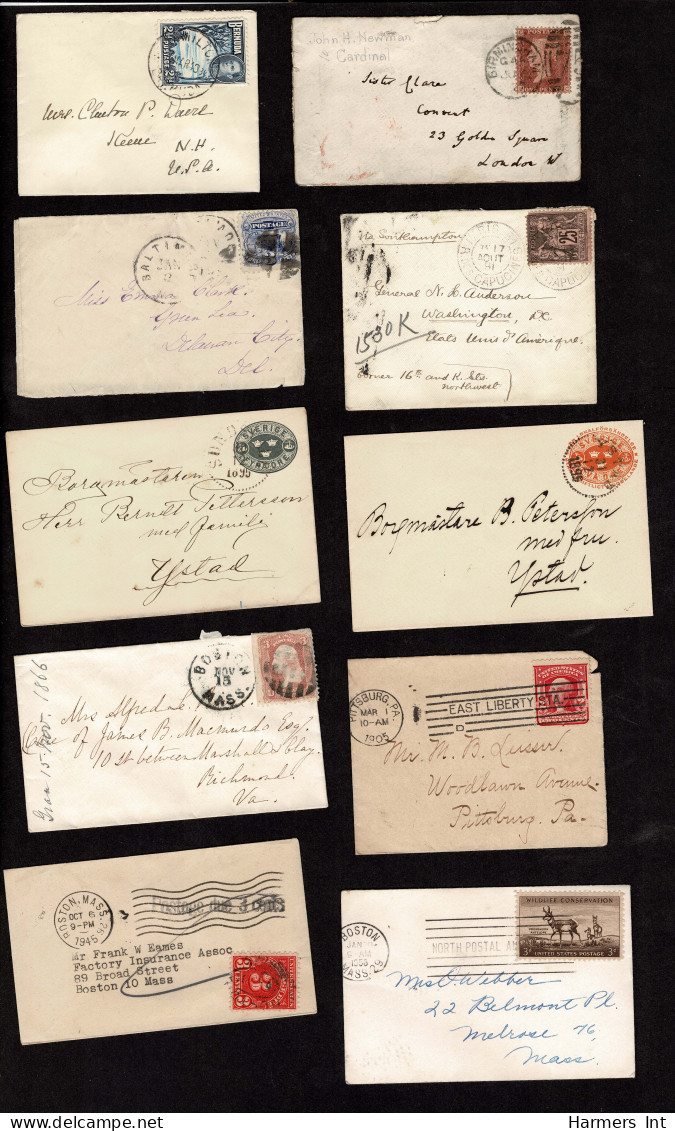 Lot # 908 Collections: Worldwide Covers: Miniature Covers 19th & 20th Century, 105 Items - Colecciones (sin álbumes)