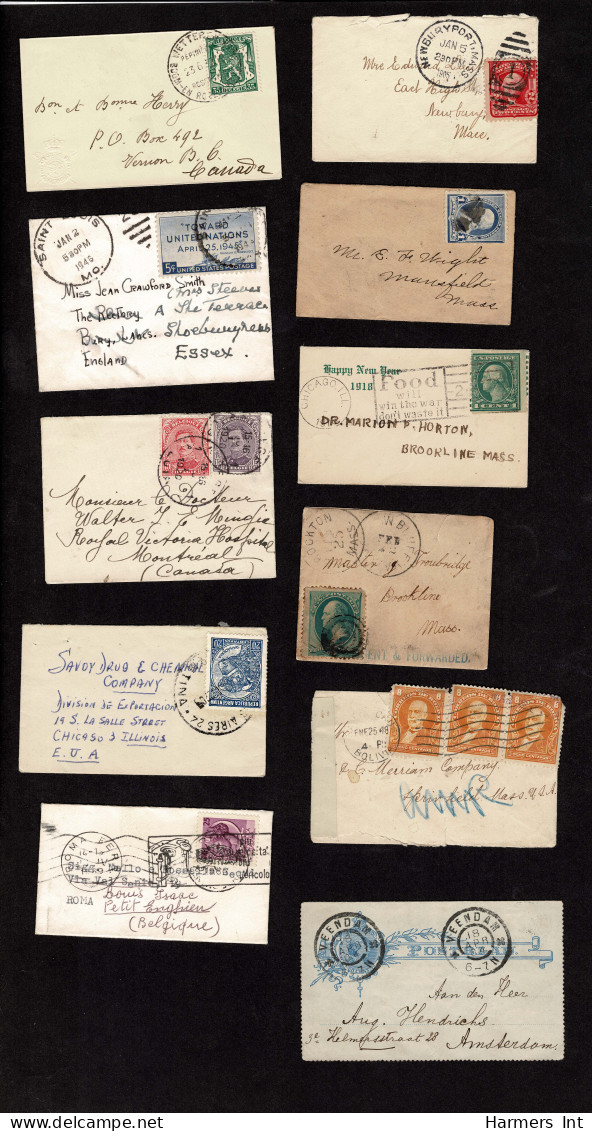 Lot # 908 Collections: Worldwide Covers: Miniature covers 19th & 20th Century, 105 items